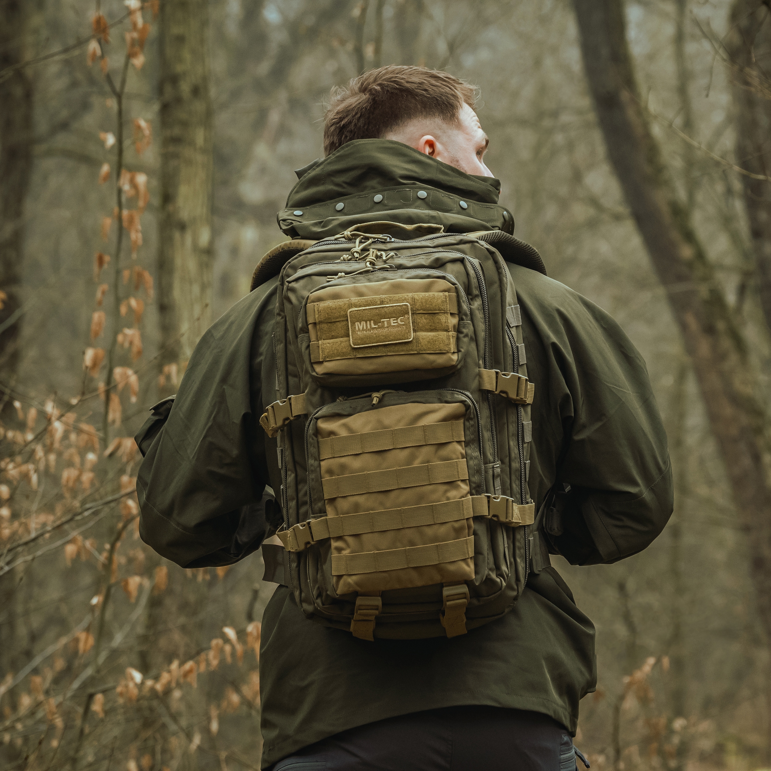 Plecak Mil-Tec Assault Pack Small 20 l - Ranger Green/Coyote