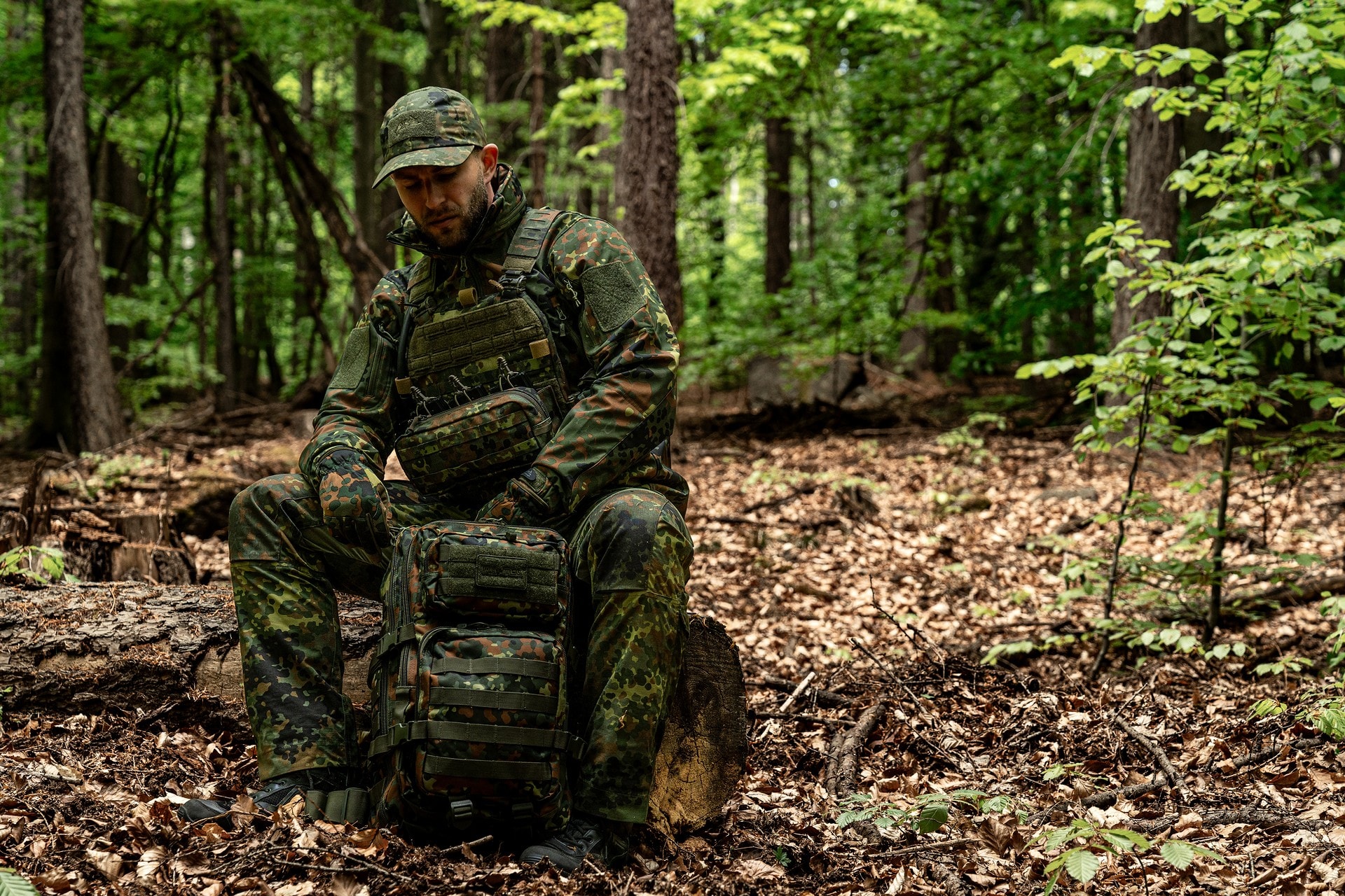 Plecak Mil-Tec Assault Pack Large 36 l - Flecktarn