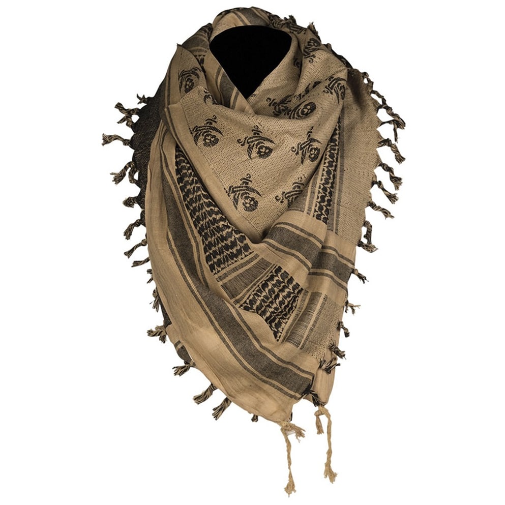 Arafatka chusta ochronna Mil-Tec Skull - Coyote/Black