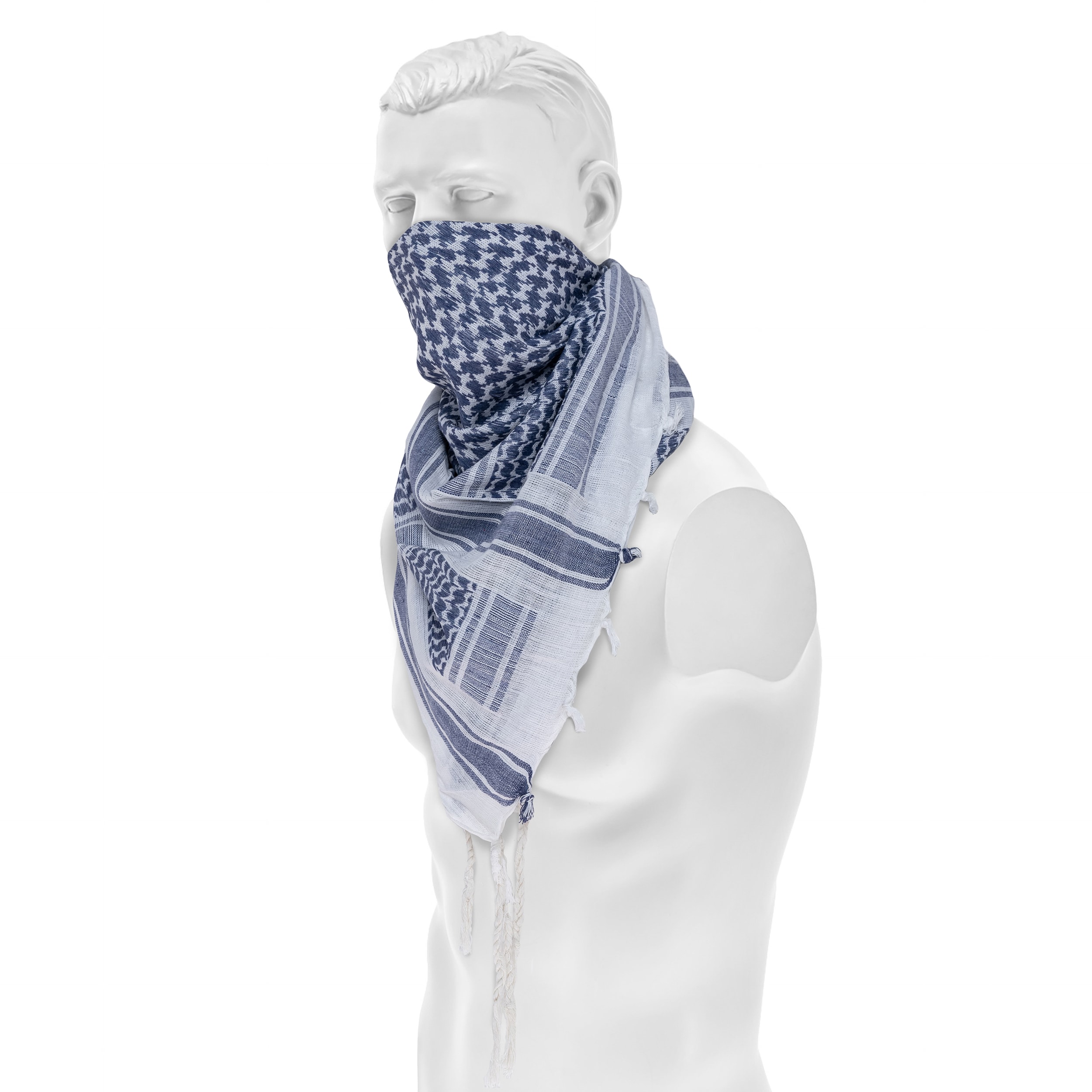 Arafatka chusta ochronna Mil-Tec - White/Blue