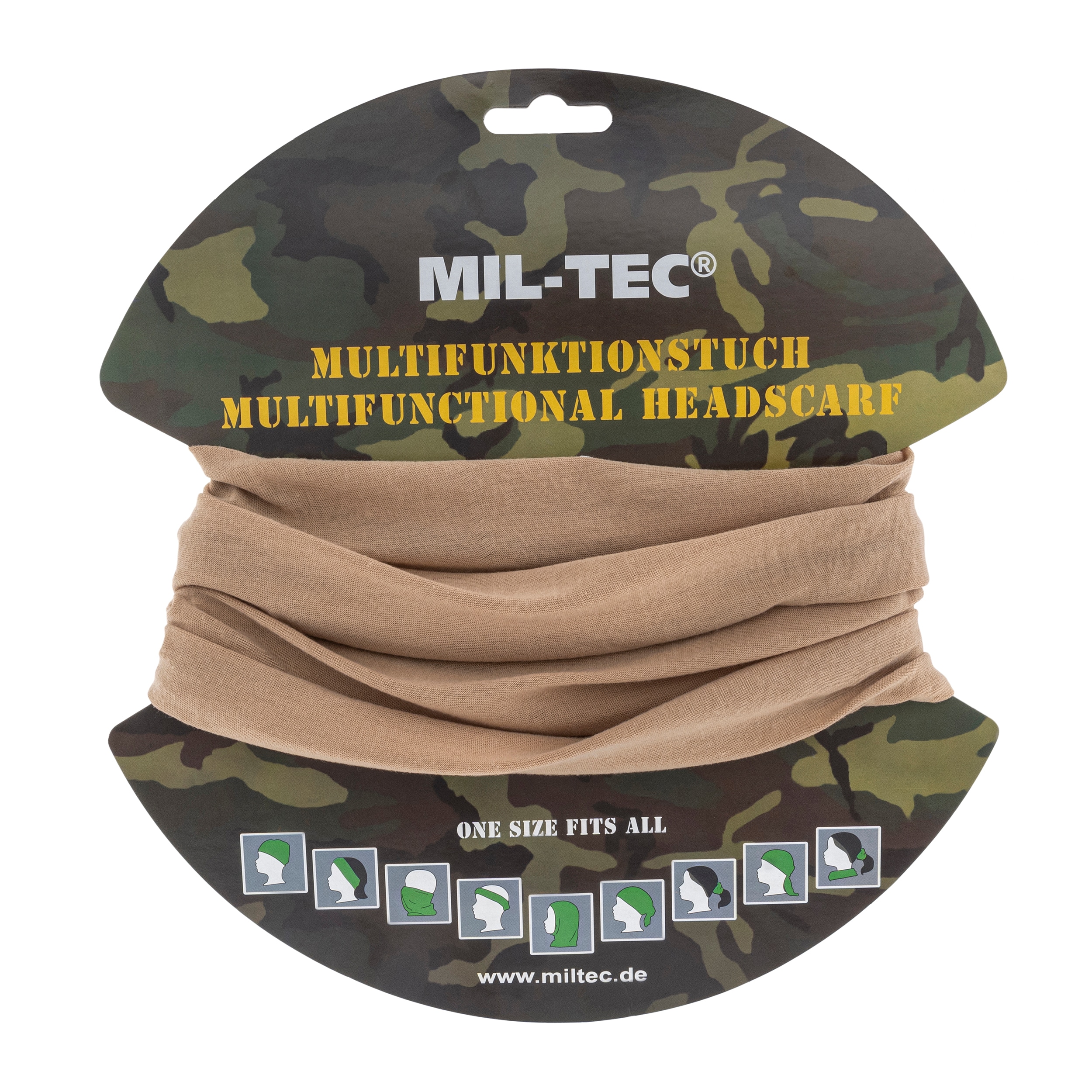Chusta wielofunkcyjna Mil-Tec - Khaki