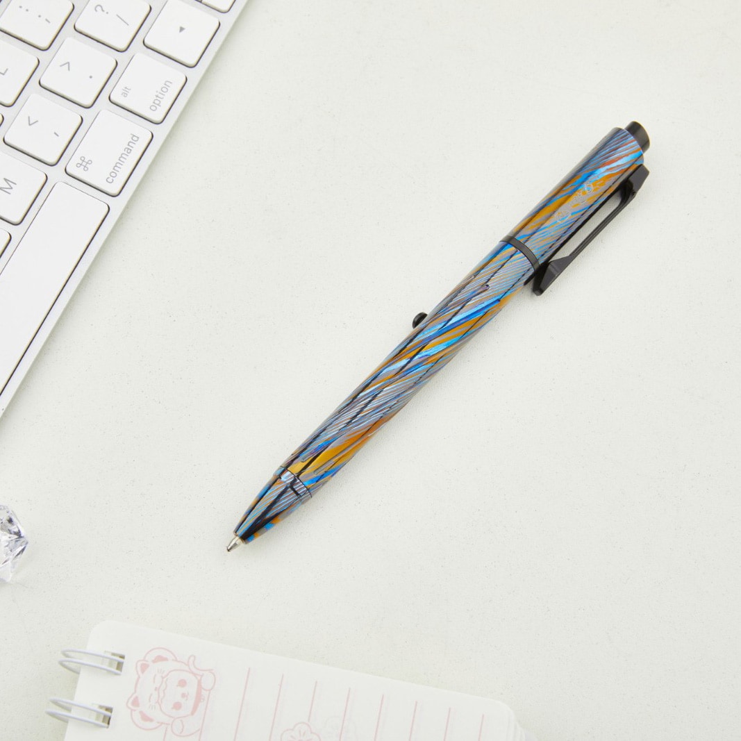 Latarka długopis Olight O'Pen Pro Limited Edition Zirconium Damascus - 120 lumenów