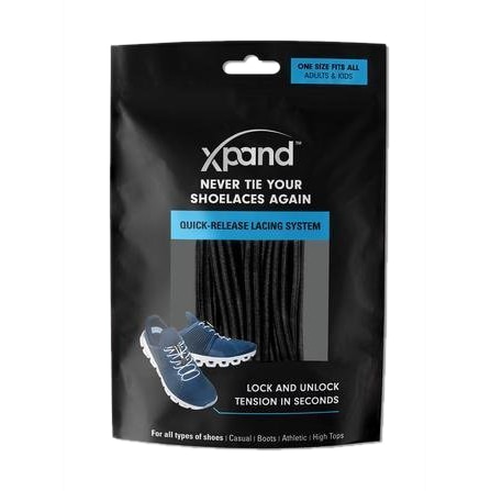 Sznurowadła elastyczne Xpand Quick-Release Solid Black 