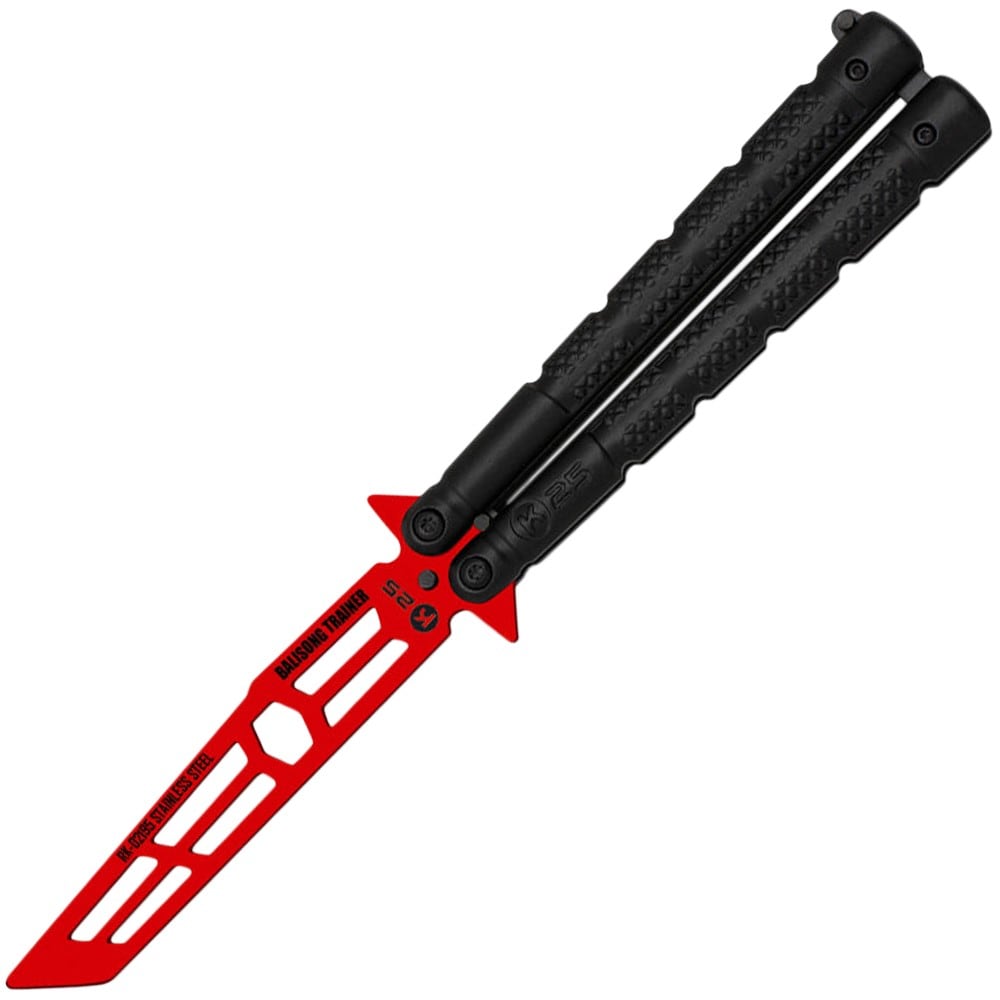 Nóż składany treningowy motylek Martinez Albainox K25 Balisong - Red