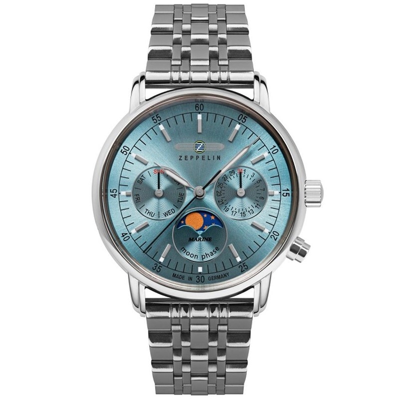 Zegarek damski Zeppelin LZ14 Marine 8637M-3 Moonphase Quartz