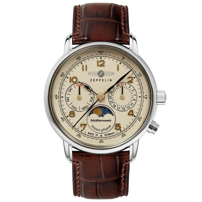 Zegarek damski Zeppelin Mediterranee 9637-5 Quartz - Beige