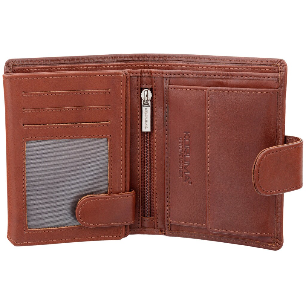 Portfel Koruma Smart RFID Block na karty i monety - Brown