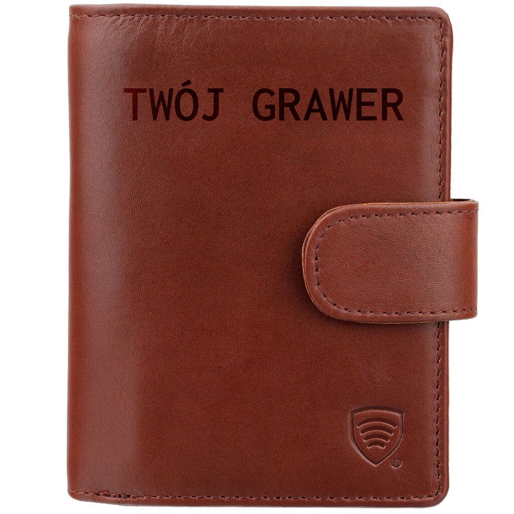 Portfel Koruma Smart RFID Block na karty i monety - Brown