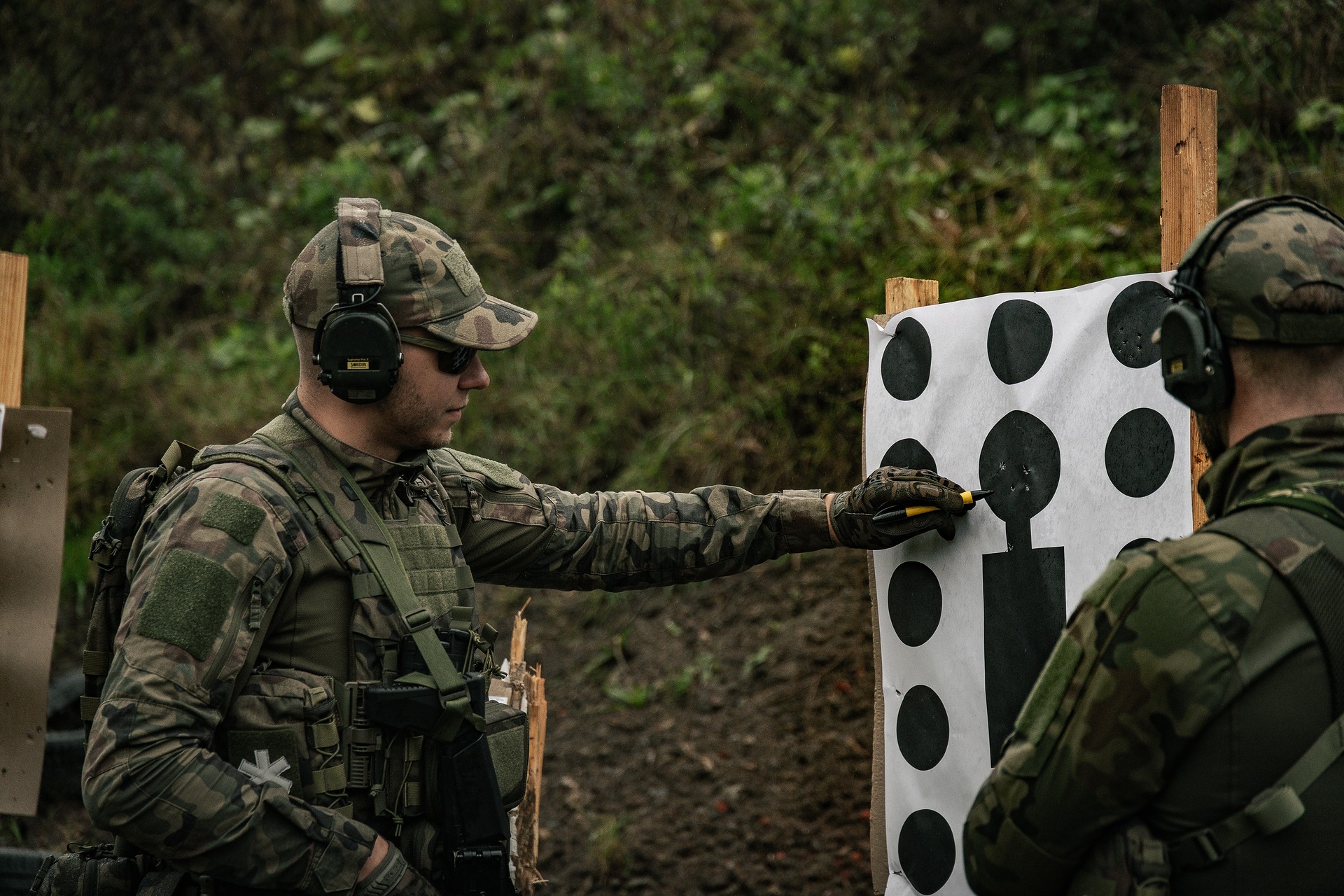 Czapka z daszkiem plus velcro Helikon-Tex Folding PolyCotton Rip-Stop - wz.93 Pantera PL Woodland