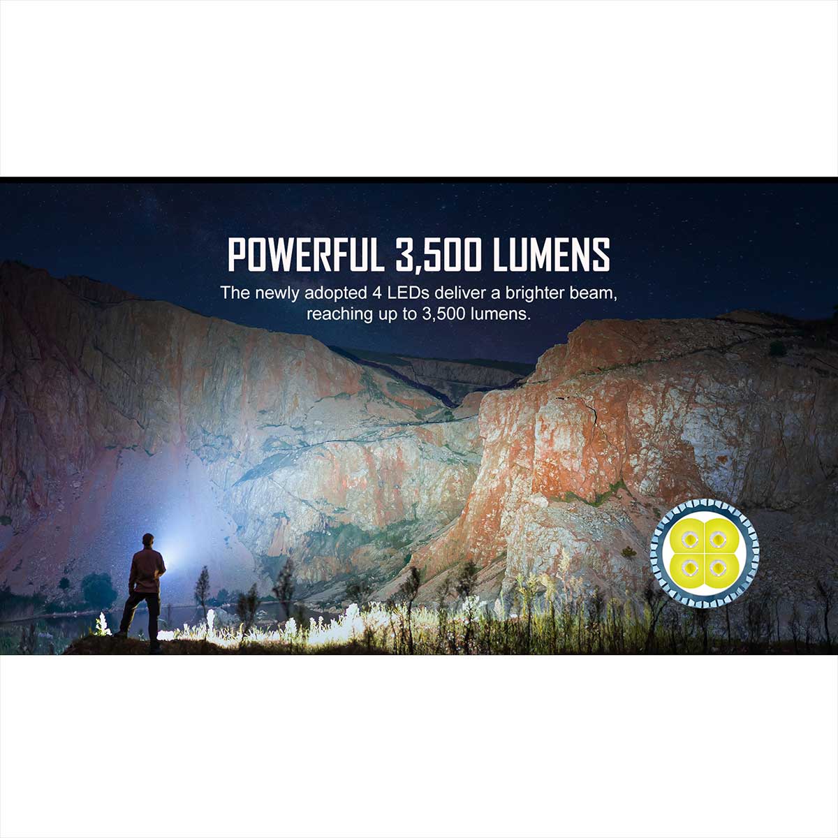 Latarka Olight Seeker 3 - 3500 lumenów z grawerowaniem