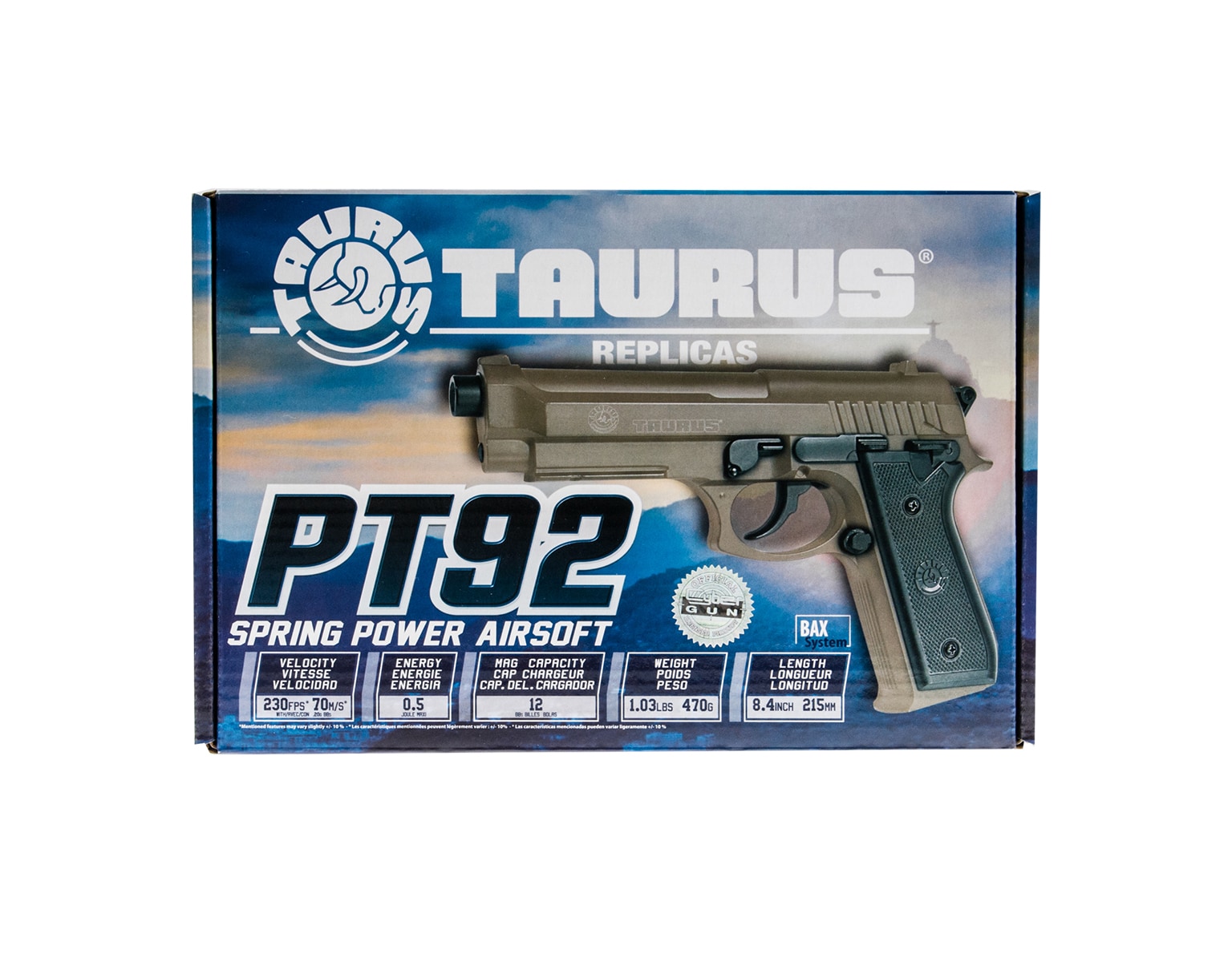 Пістолет ASG Taurus PT92 Metal Slide - коричневий