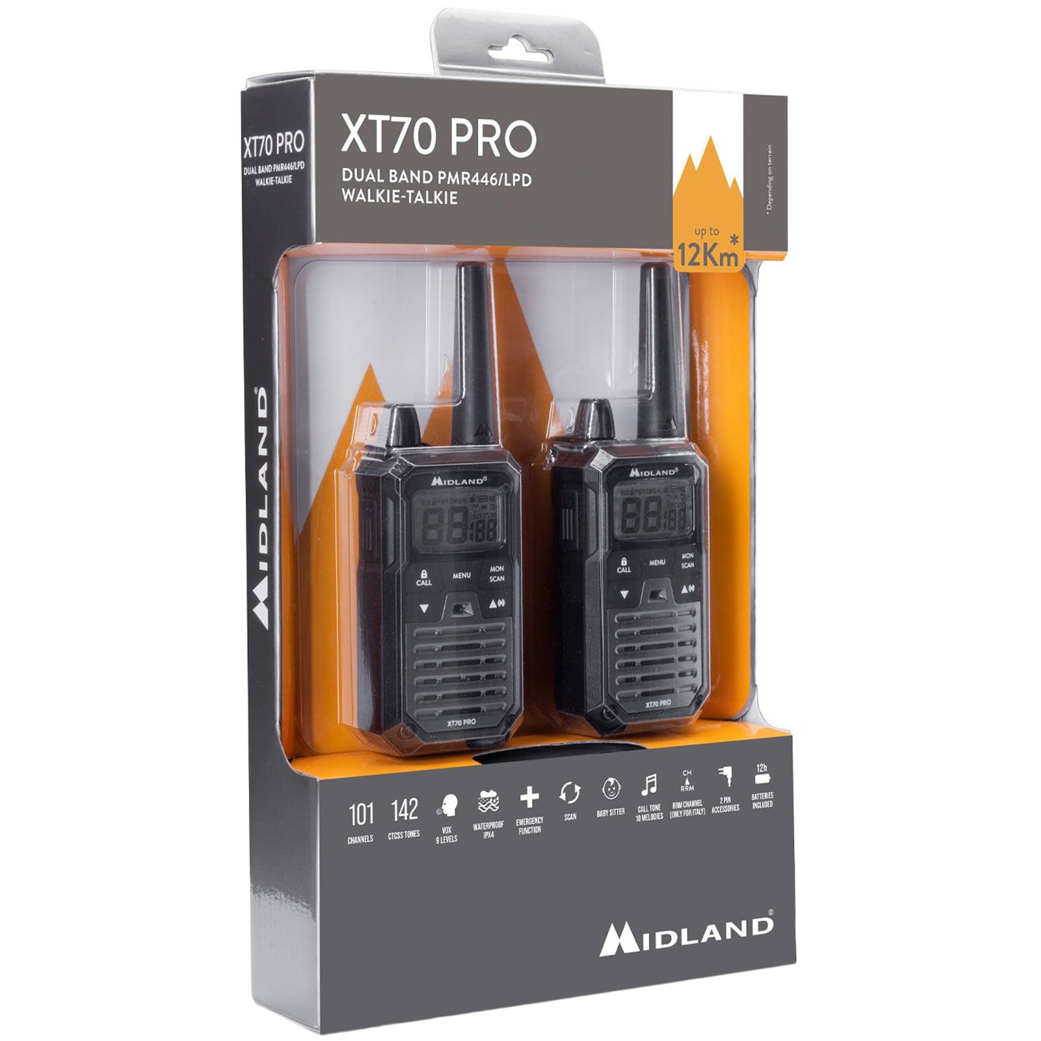Radiotelefon Midland PMR XT70 PRO - 2 szt.