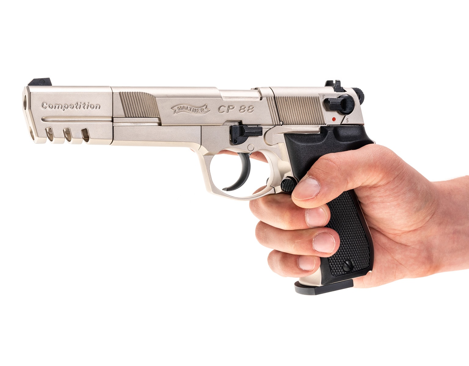 Пневматична гвинтівка Walther CP88 Competition 4,5 мм - нікель