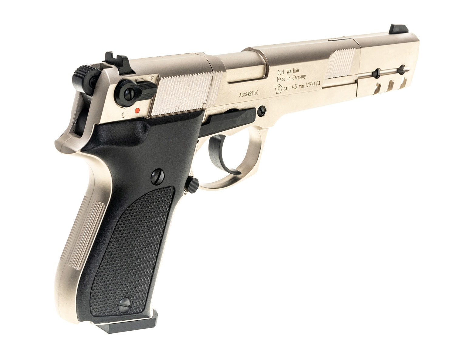 Пневматична гвинтівка Walther CP88 Competition 4,5 мм - нікель