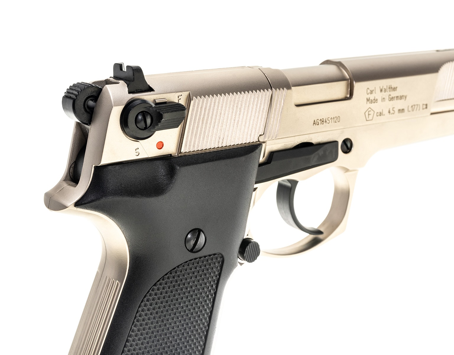 Пневматична гвинтівка Walther CP88 Competition 4,5 мм - нікель