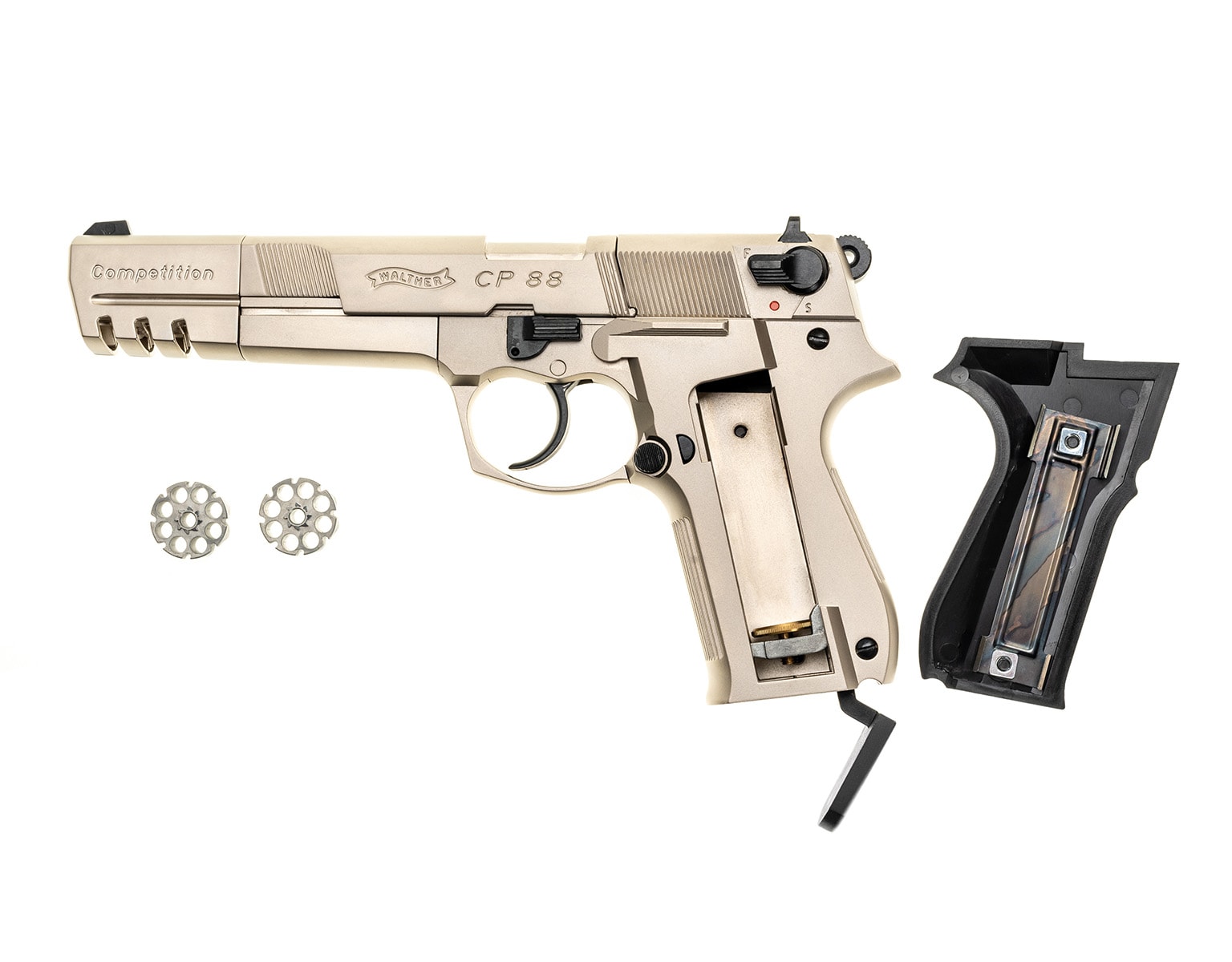 Пневматична гвинтівка Walther CP88 Competition 4,5 мм - нікель
