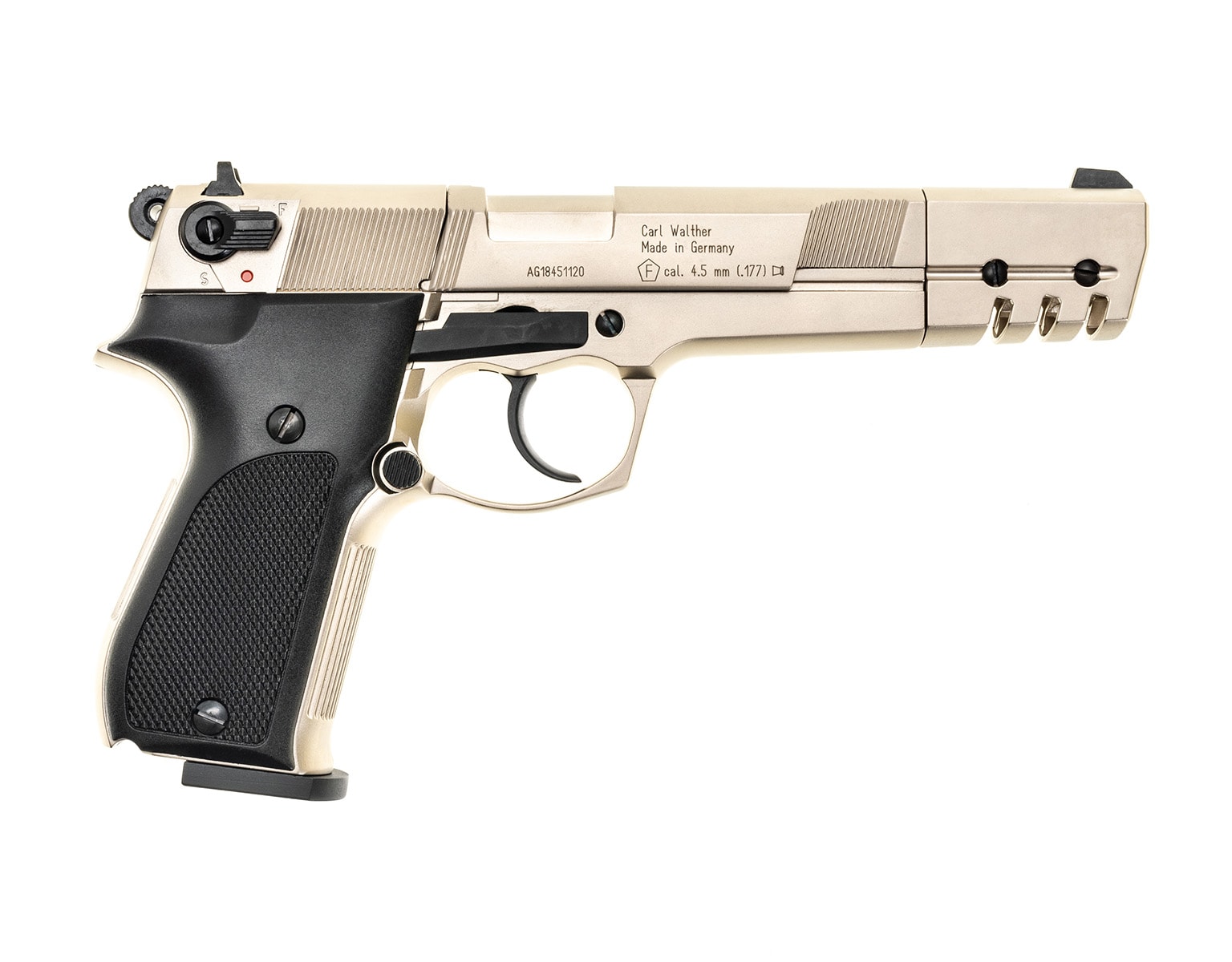 Пневматична гвинтівка Walther CP88 Competition 4,5 мм - нікель