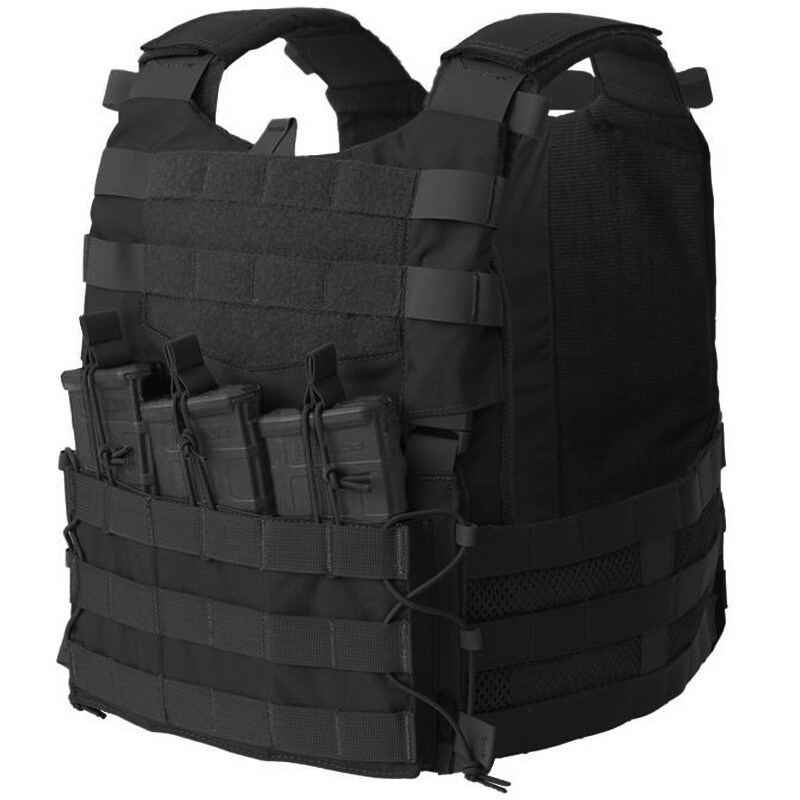 Modułowa kamizelka taktyczna Helikon-Tex Guardian Military Set Black - na płyty L