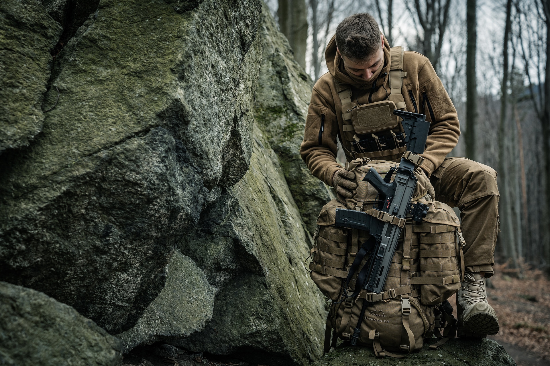 Модульна плитоноска Helikon Guardian Military set Coyote - для плит L