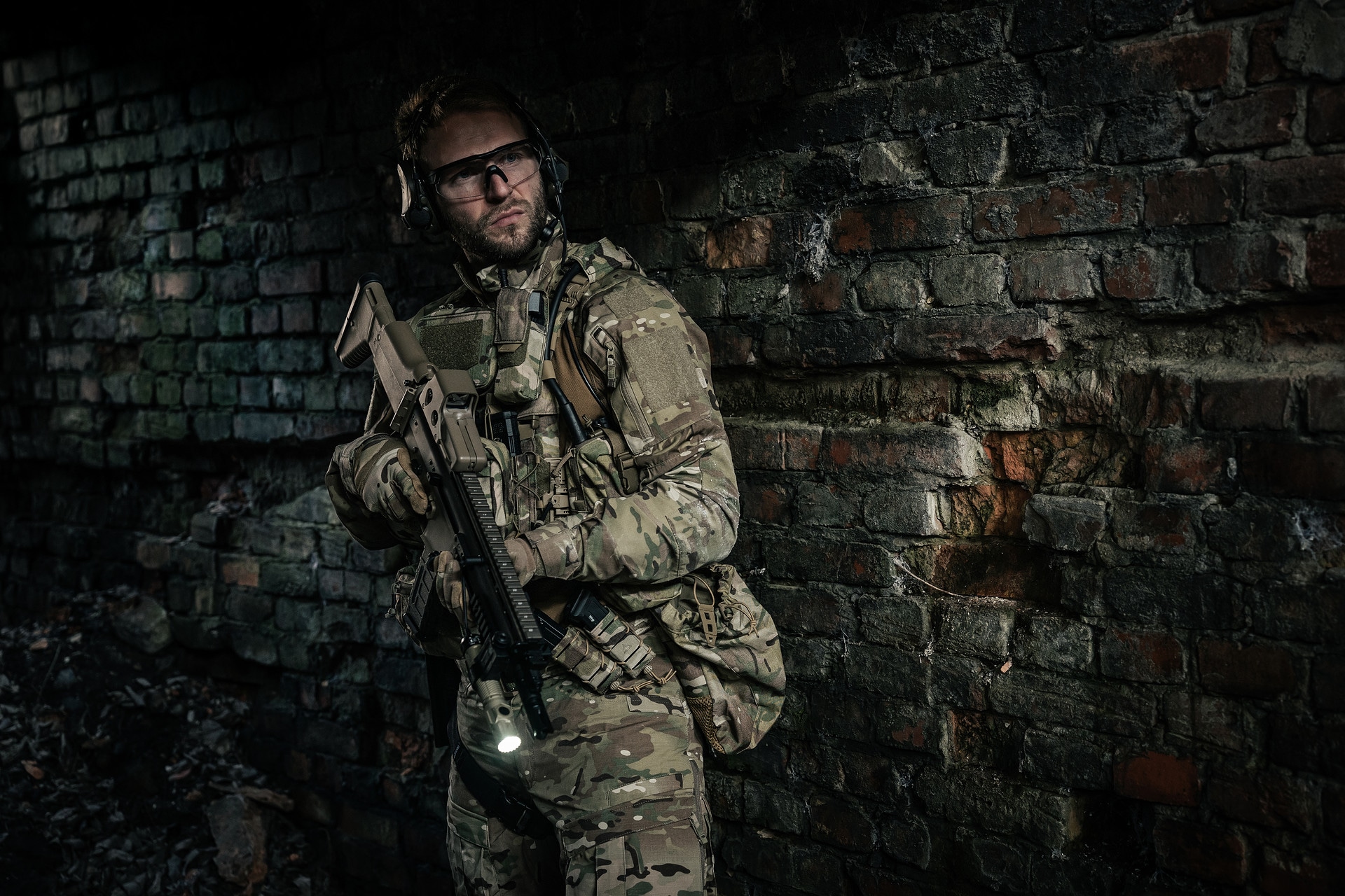 Modułowa kamizelka taktyczna Helikon Guardian Military Set MultiCam - na płyty L