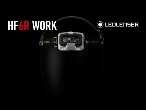 Latarka czołowa Ledlenser HF6R Work Black/Yellow - 800 lumenów