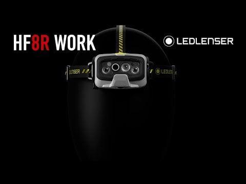 Налобний ліхтарик Ledlenser HF8R Work Black/Yellow - 1600 люменів