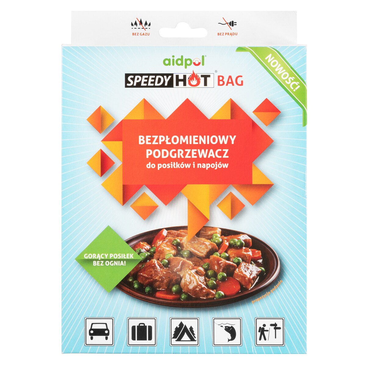 Bezpłomieniowy podgrzewacz do posiłków Aidpol Speedy Hot Bag