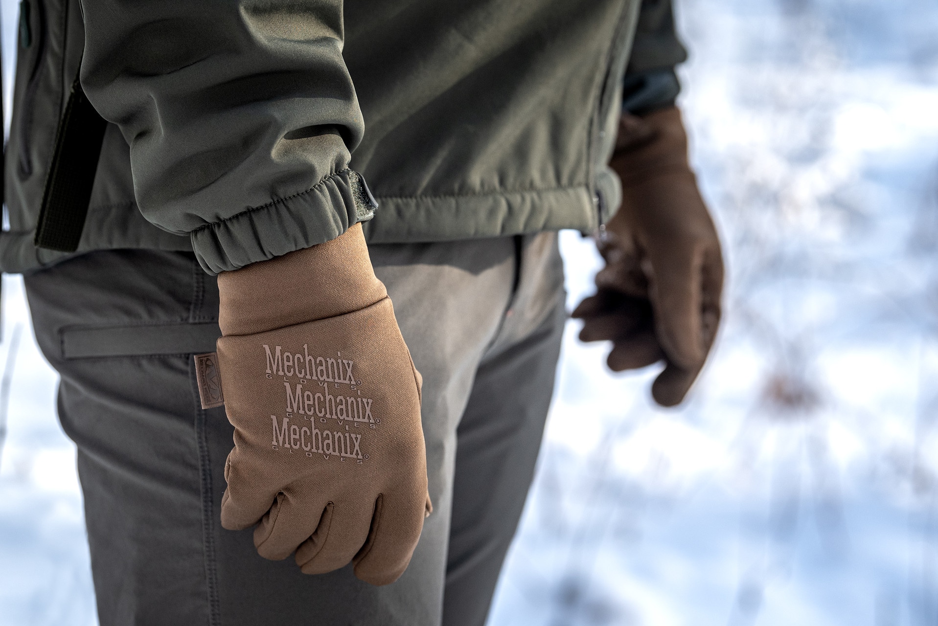 Rękawice taktyczne Mechanix Wear ColdWork Base Layer - Coyote