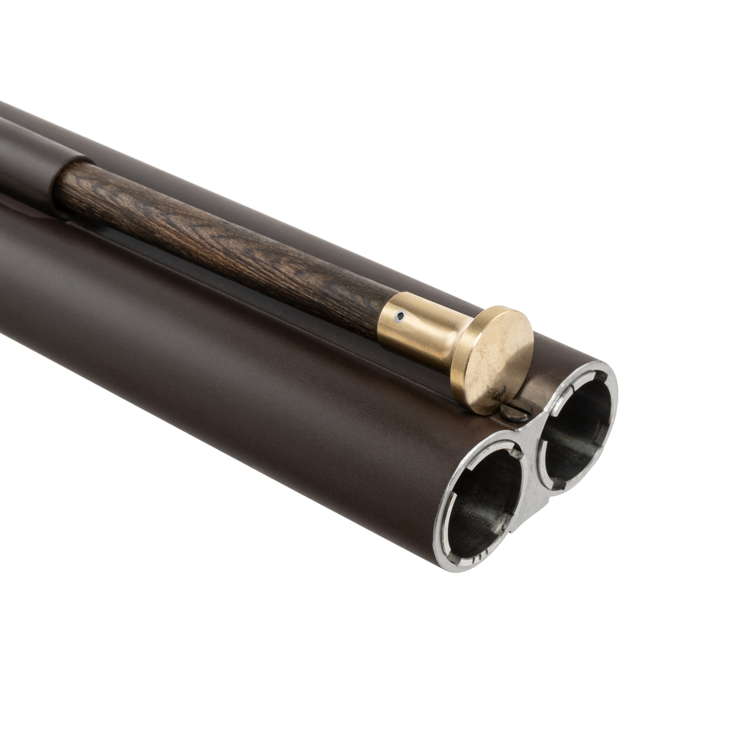 Strzelba czarnoprochowa dwulufowa Pedersoli brunirowane lufy - wymienne czoki 12 ga