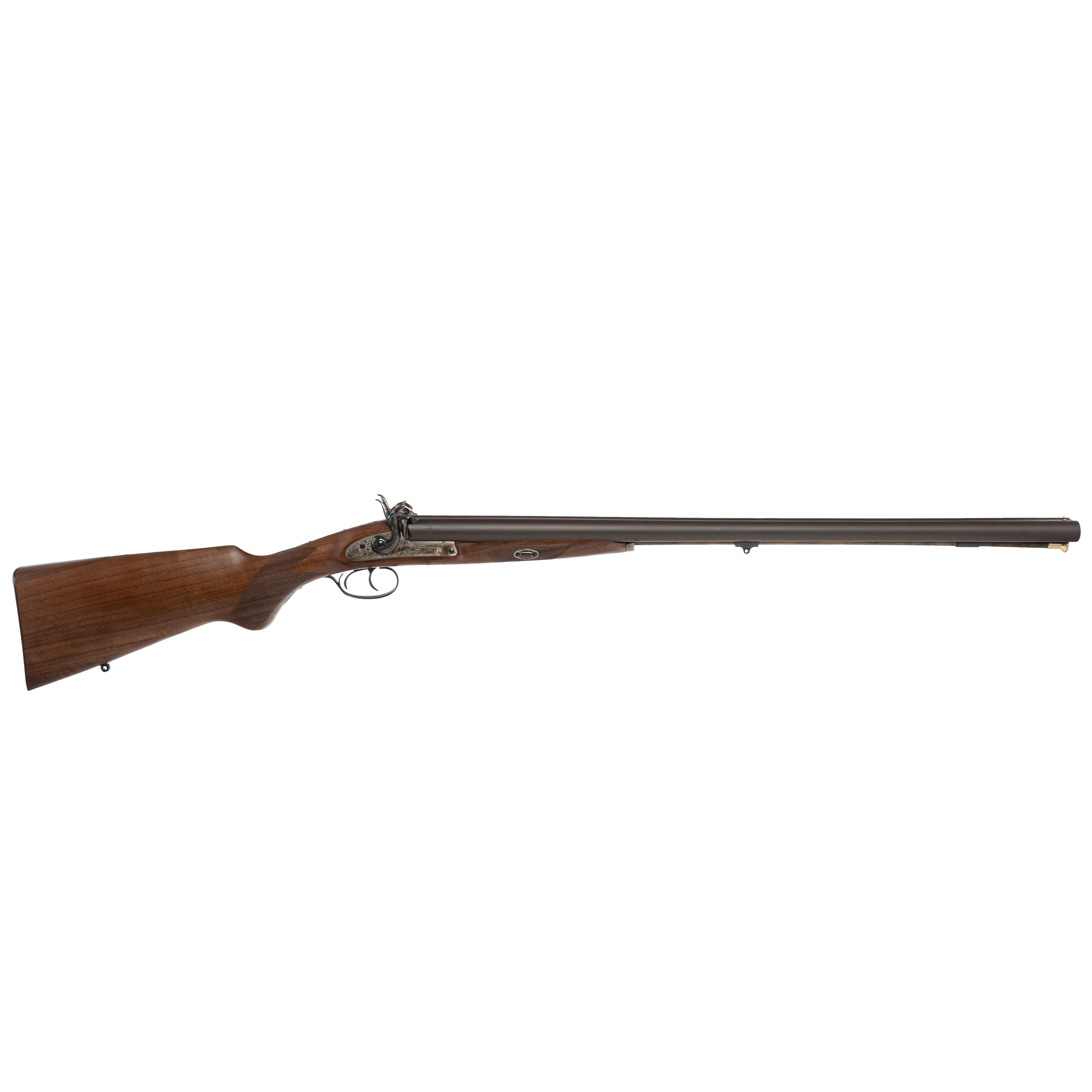 Strzelba czarnoprochowa dwulufowa Pedersoli brunirowane lufy - wymienne czoki 12 ga