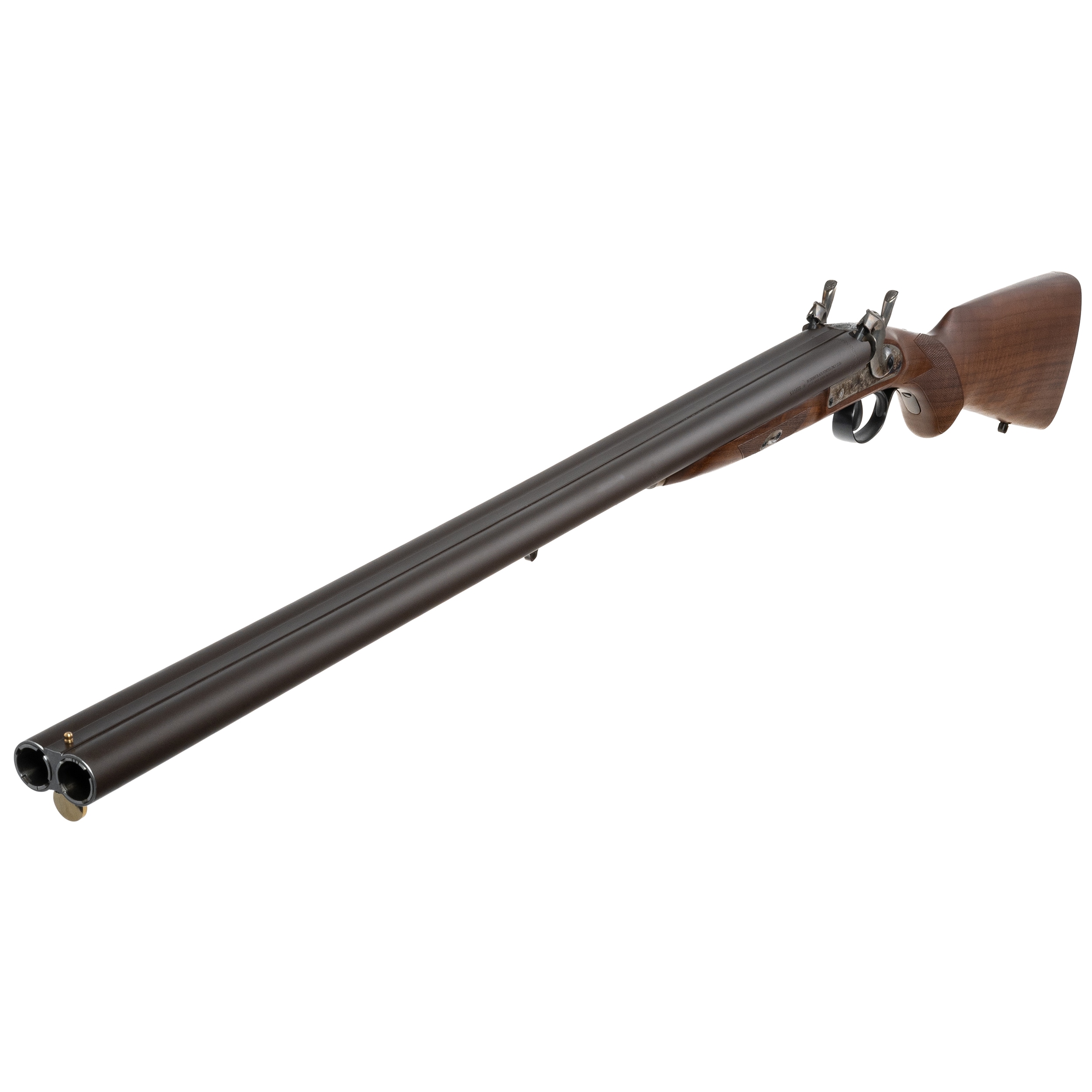 Strzelba czarnoprochowa dwulufowa Pedersoli brunirowane lufy - wymienne czoki 12 ga