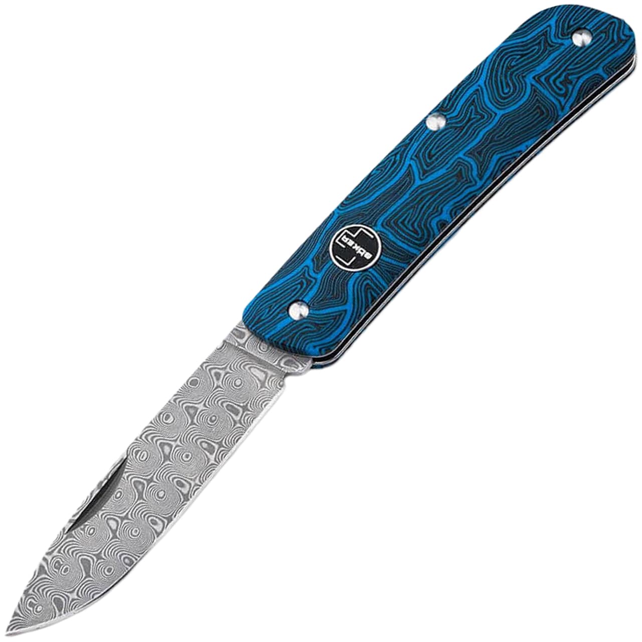 Nóż składany Boker Plus Tech - Blue Damast