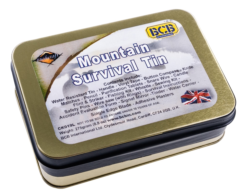 BCB Mountain Survival Tin Survival Kit Набір для виживання в горах