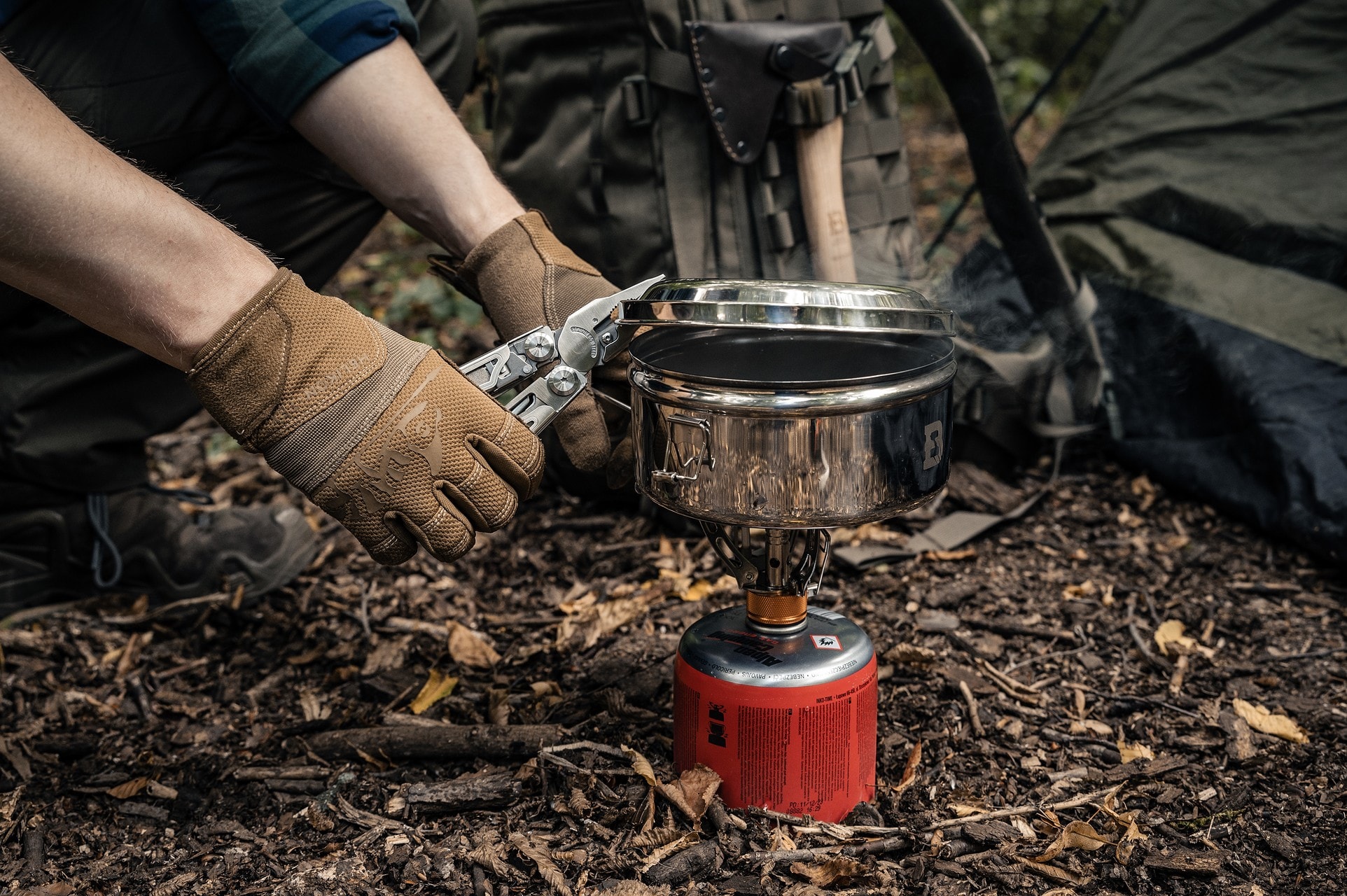 Набір туристичного посуду Badger Outdoor 3Steelcook 3-компонентний
