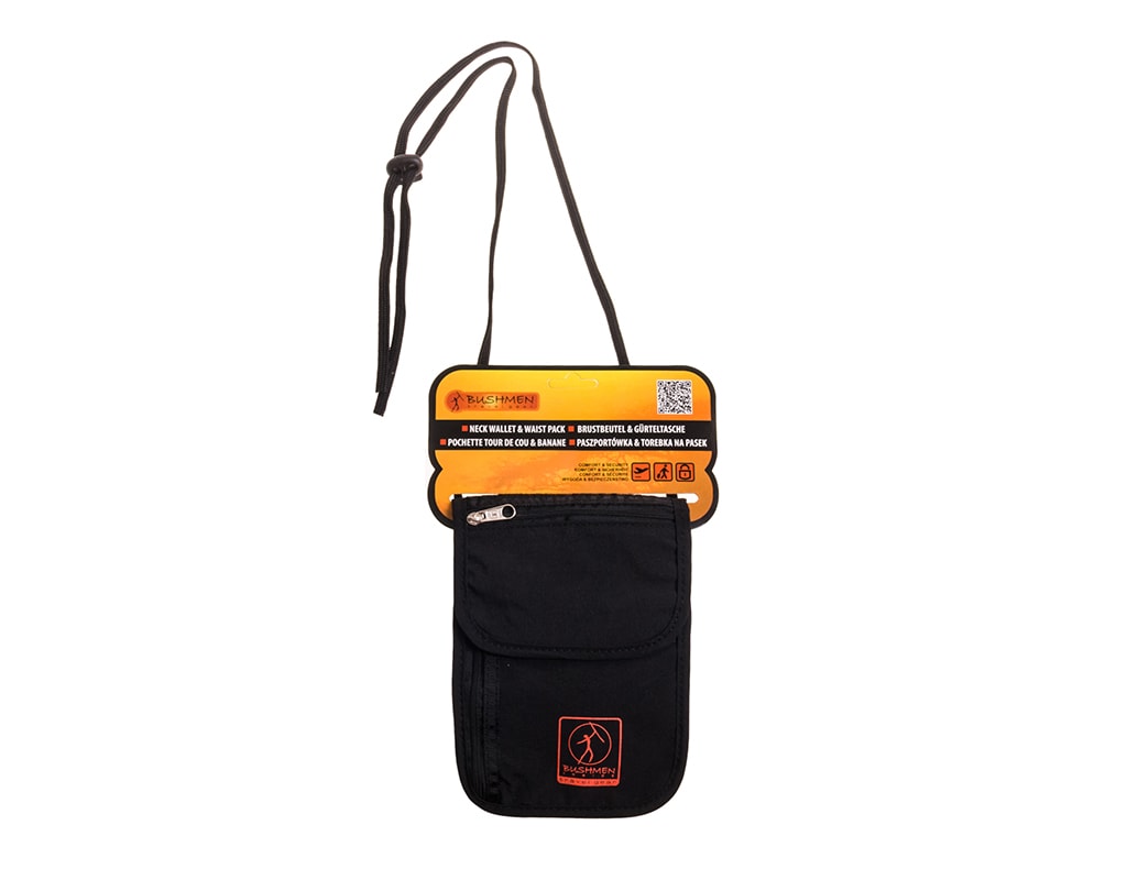 Bushmen RFID Passport Holder Black