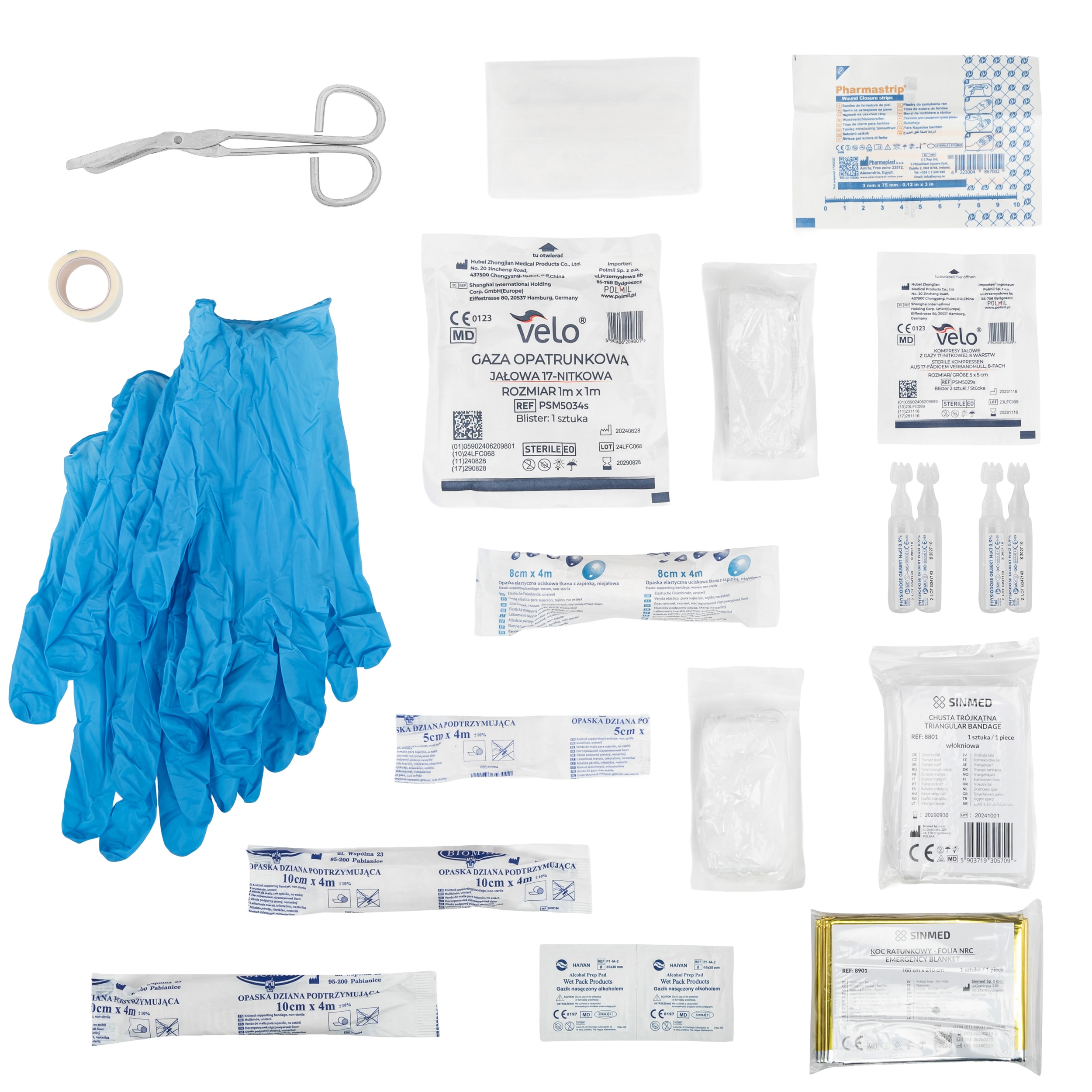 Medaid  Type 300 Waterproof Travel First Aid Kit with accessories - Black