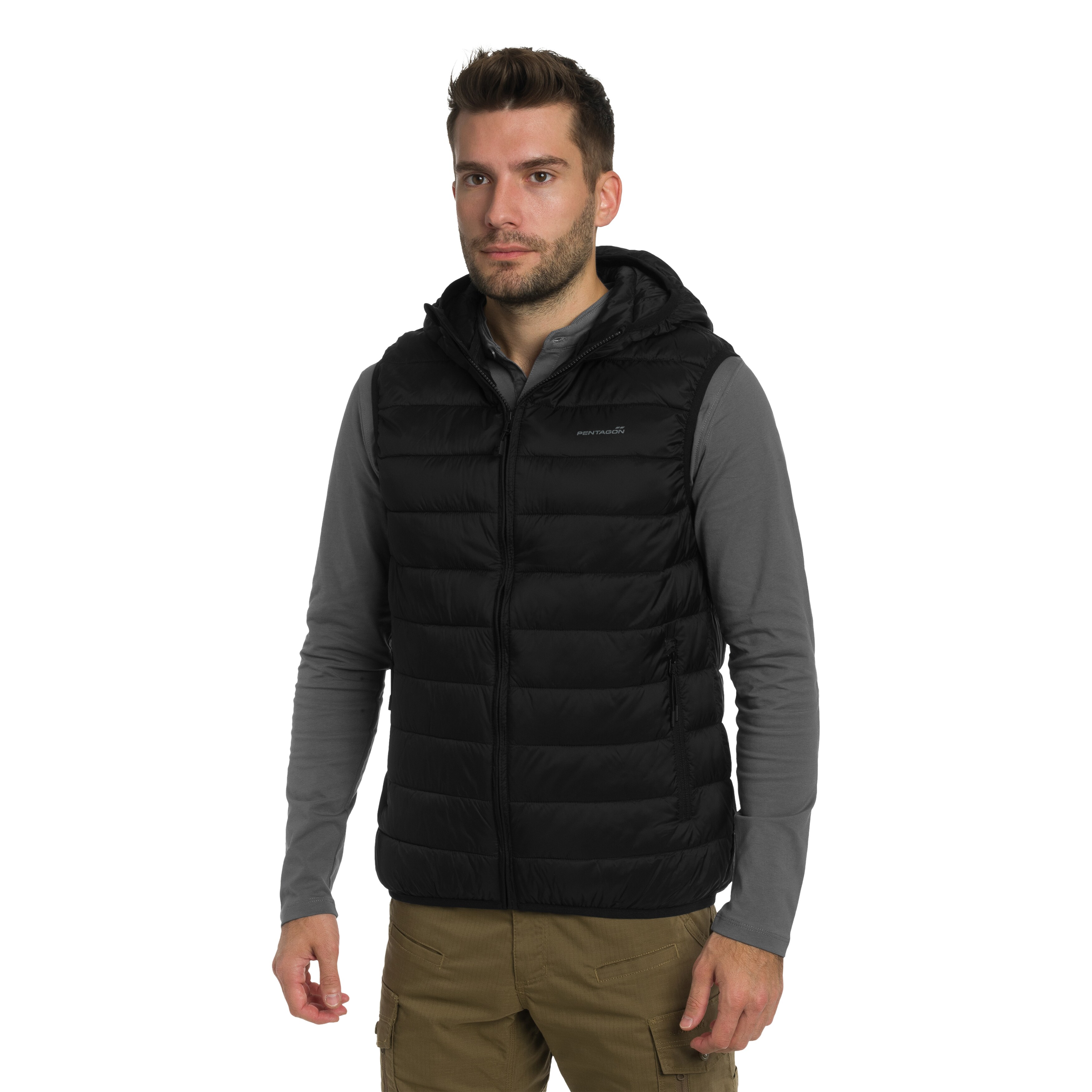 Bezrękawnik Pentagon Aurora Hood Vest - Black