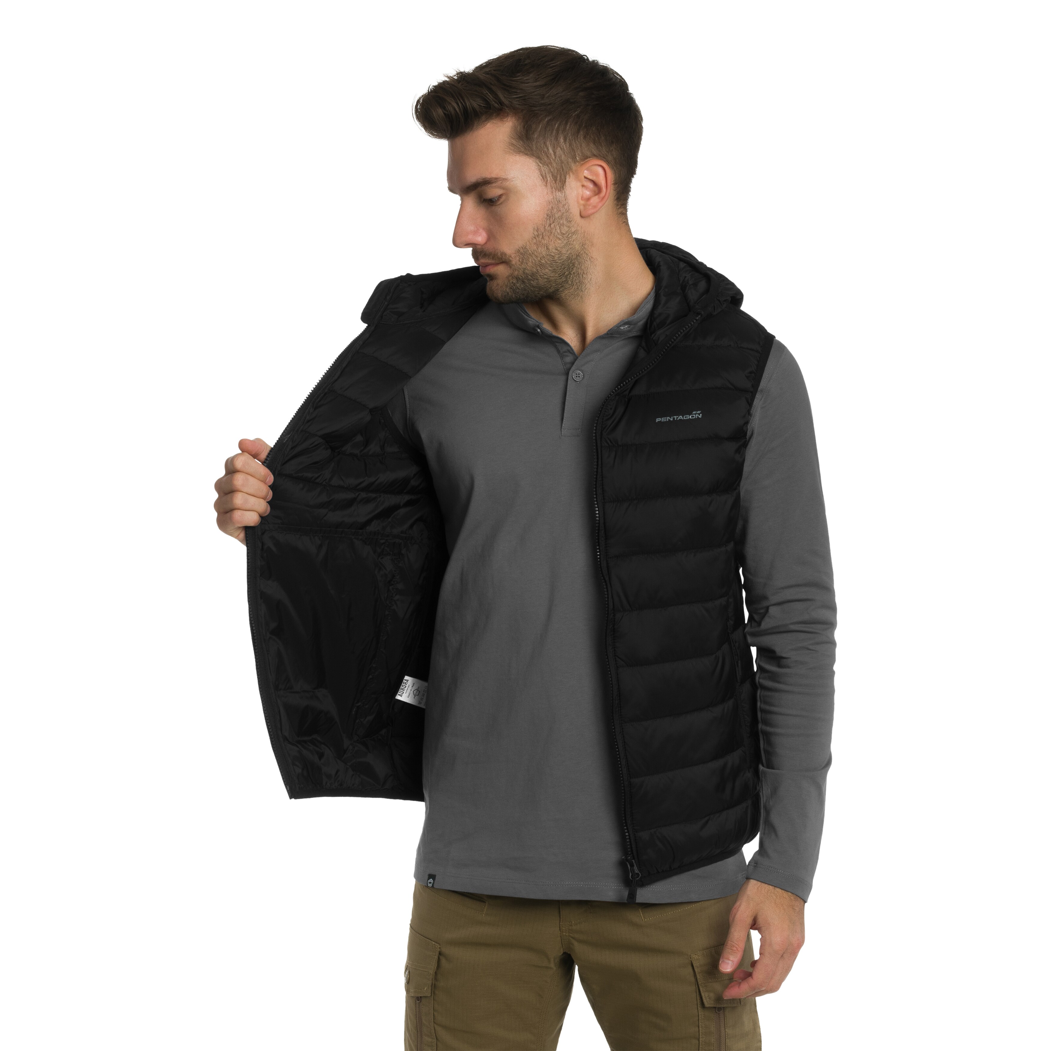 Bezrękawnik Pentagon Aurora Hood Vest - Black