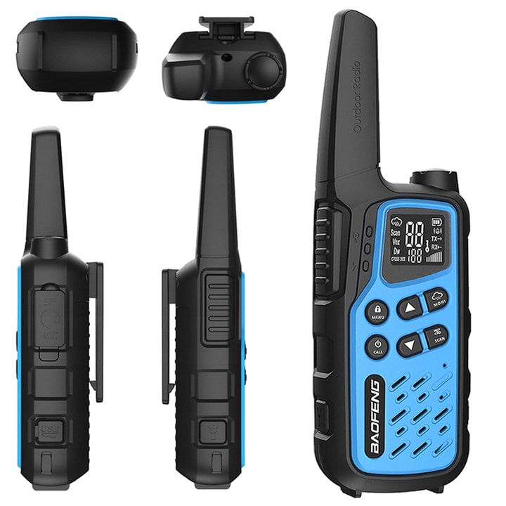 Radiotelefon Baofeng BF-T25E PMR 2 szt. - Blue