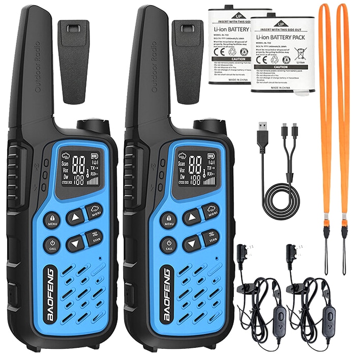 Radiotelefon Baofeng BF-25E PMR 2 szt. - Blue