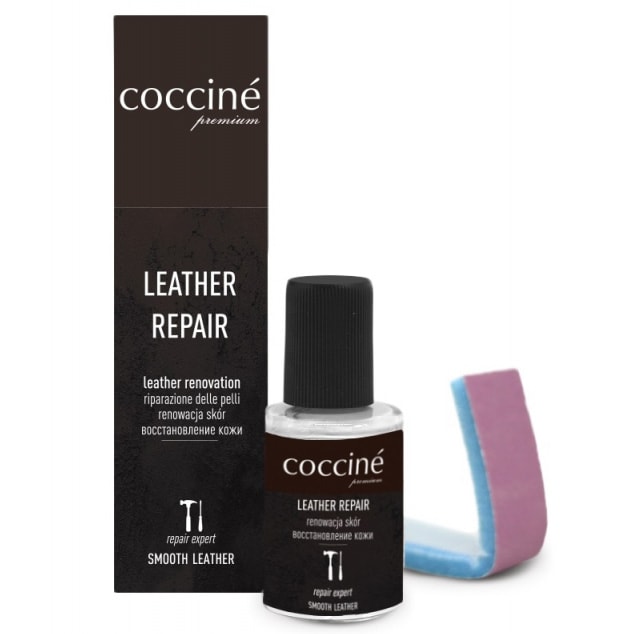 Коректор для зернистої шкіри Coccine Leather Repair 10 мл - чорний