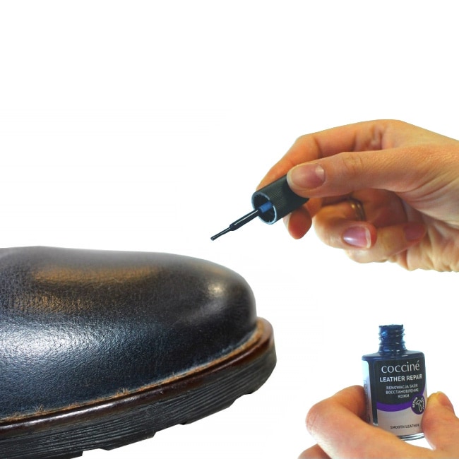 Коректор для зернистої шкіри Coccine Leather Repair 10 мл - чорний