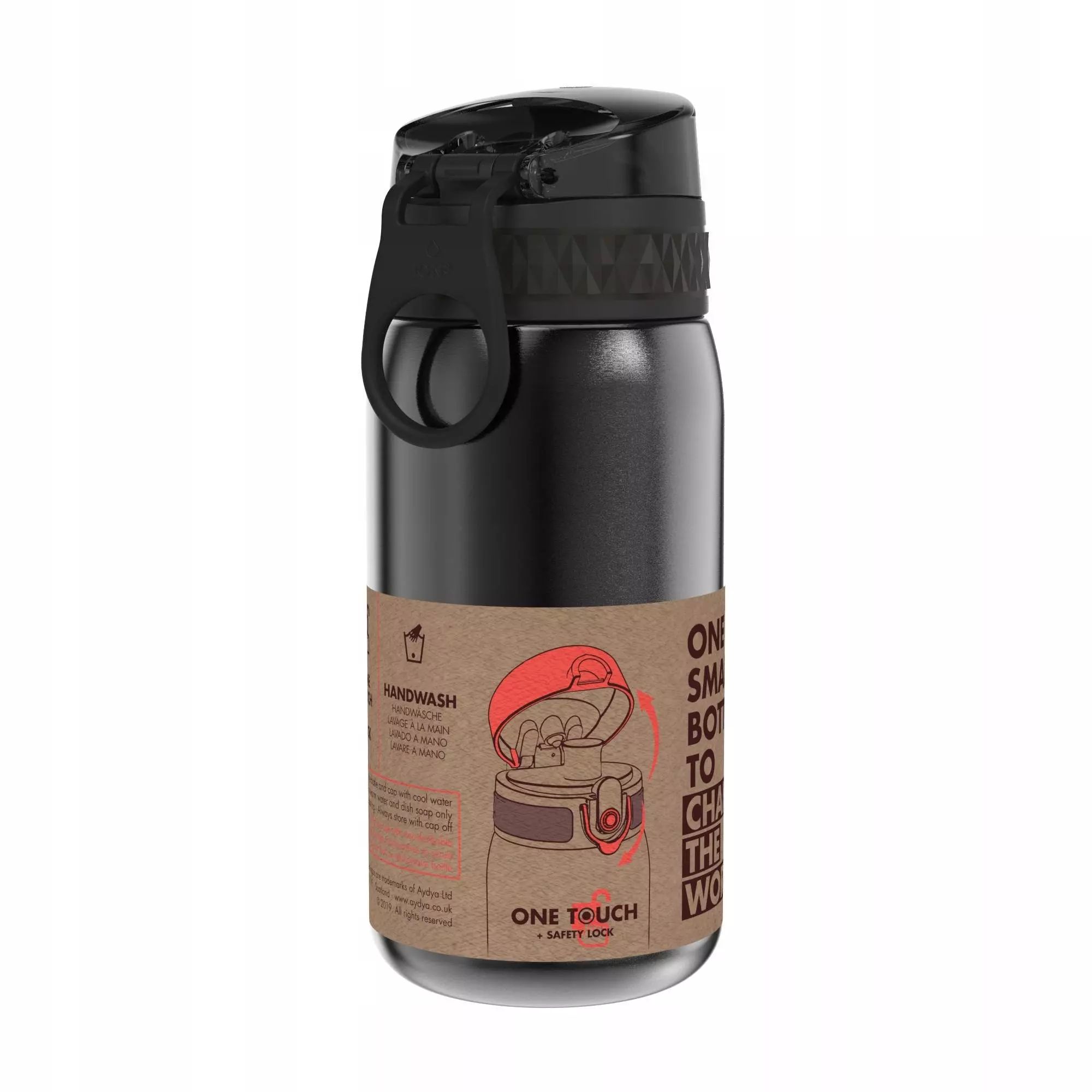 Butelka ION8 Pod Steel 0,4 l - black