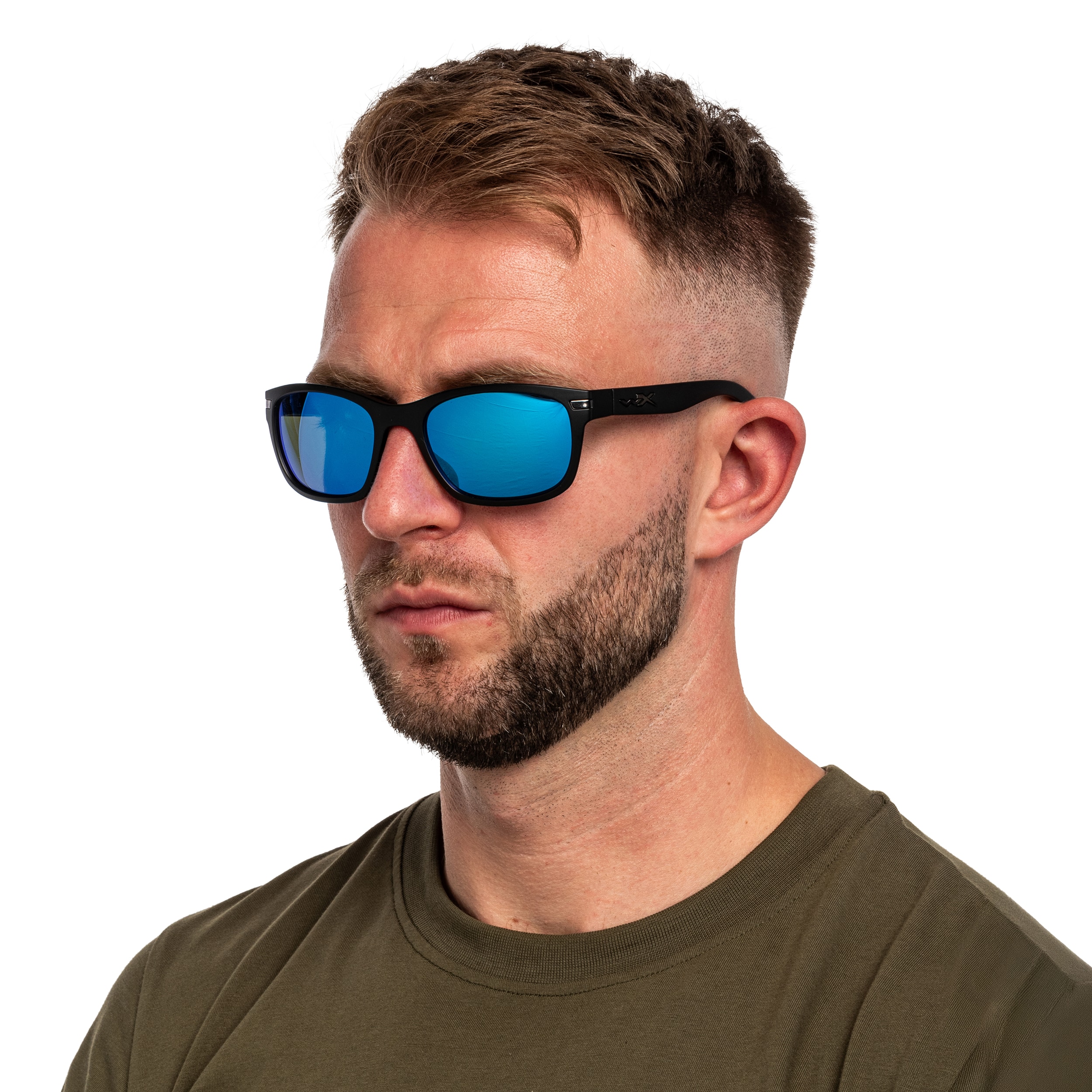 Тактичні окуляри Wiley X Helix - Captivate Polarized Blue Mirror/Matte Black