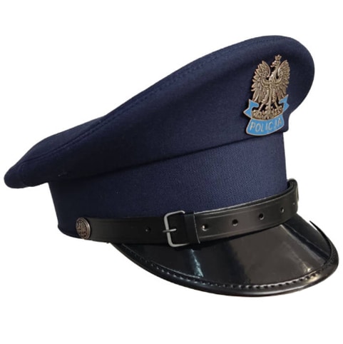 Czapka garnizonowa wyjściowa Policji - nowy wzór - podoficer, aspirant