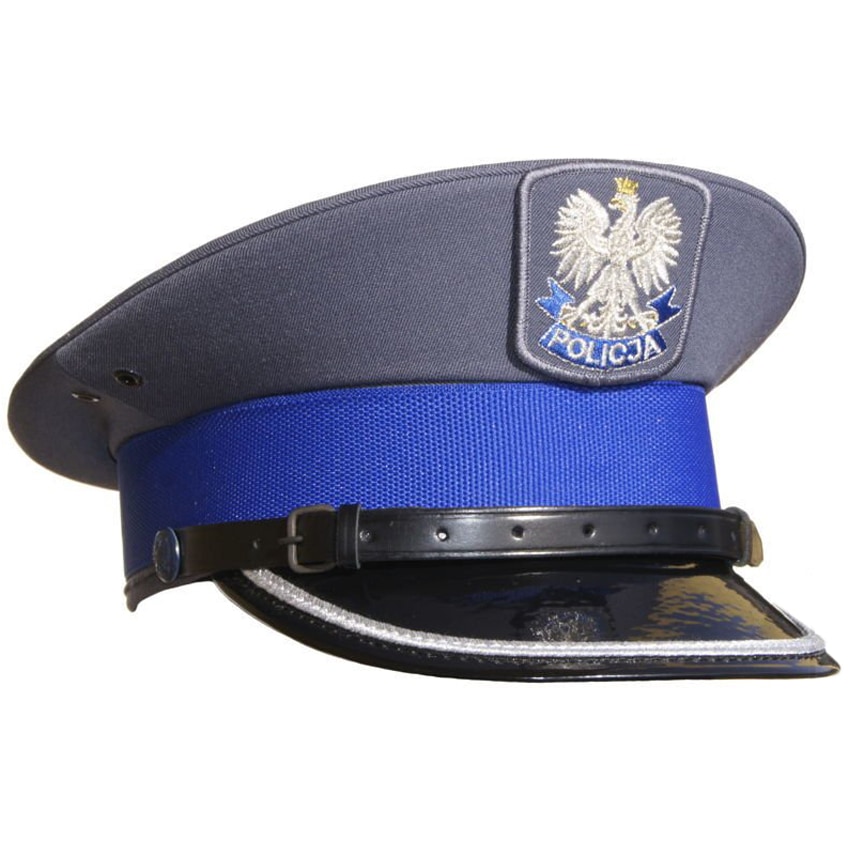 Czapka garnizonowa Policji - młodszy oficer