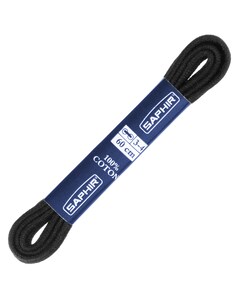 Sznurowadła Saphir BDC okrągłe 60 cm - czarne Sznurowadła Saphir BDC okrągłe 60 cm - czarne