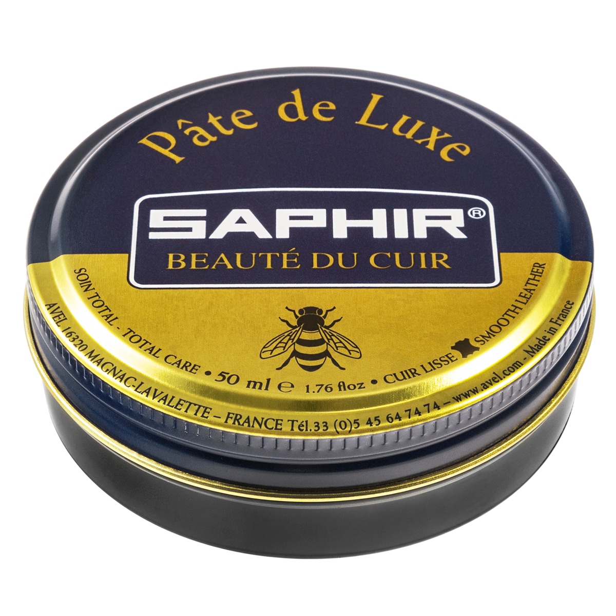 Крем для взуття Saphir BDC Pate De Luxe 50 мл - чорний