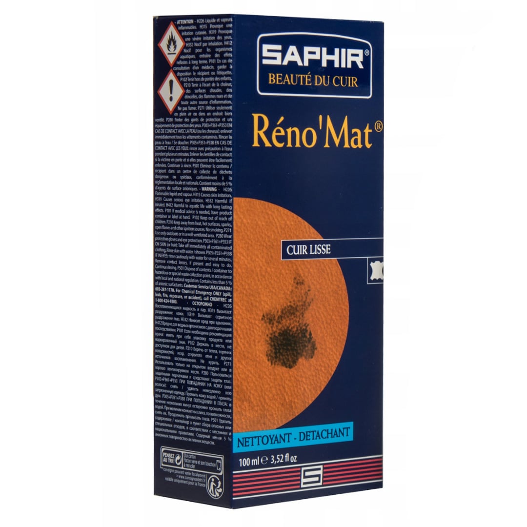 Płyn do czyszczenia skór licowych Saphir BDC Reno'Mat 100 ml