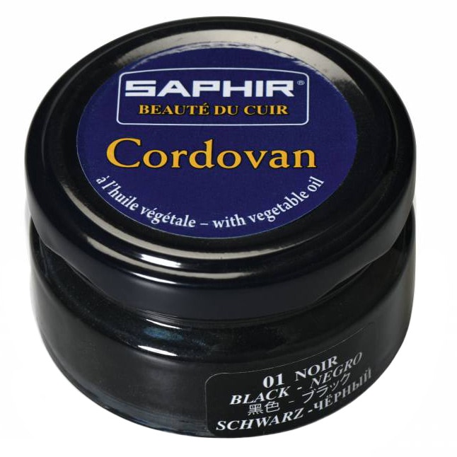 Крем для шкіри Saphir BDC Cordovan Leather Creme 50 мл - чорний